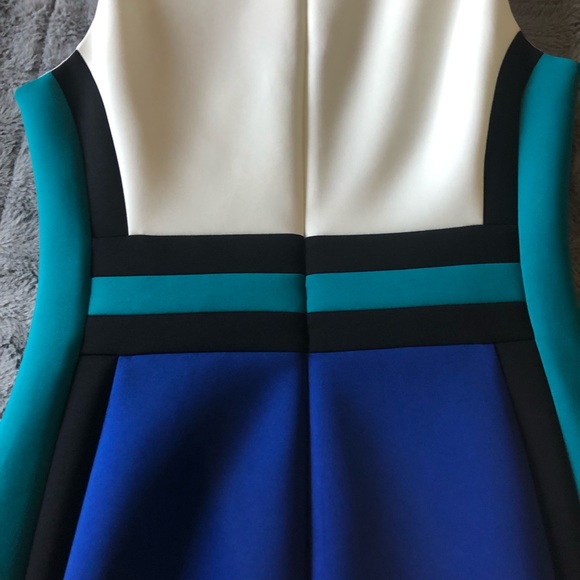 Calvin Klein color block sheath dress size 8 - Picture 3 of 6